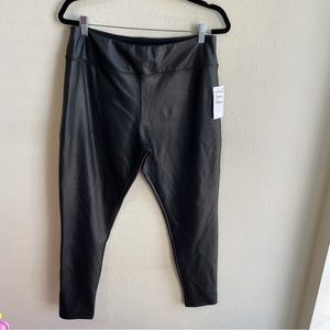 Nordstrom Black Faux Leather Leggings